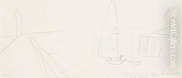 Bateau Au Havre Oil Painting by Raoul Dufy