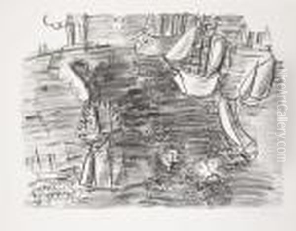 Voiliers Et Steamers Oil Painting by Raoul Dufy