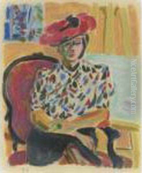 Portrait De Berthe Oil Painting by Raoul Dufy