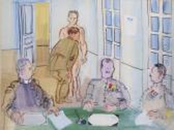 Le Conseil De Revision Oil Painting by Raoul Dufy