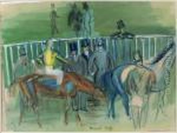 Presentation Des Chevaux Oil Painting by Raoul Dufy