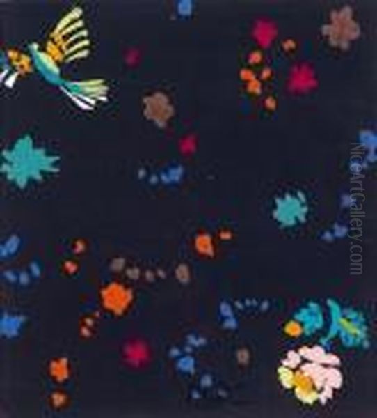 L'oiseau Vert Oil Painting by Raoul Dufy