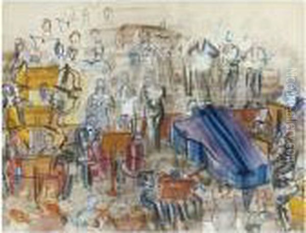 Grand Orchestre Oil Painting by Raoul Dufy