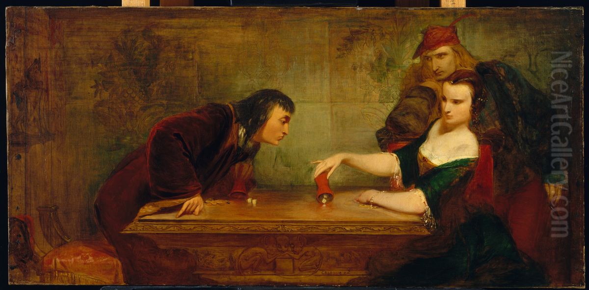 The Last Throw Oil Painting by Charles Robert Leslie