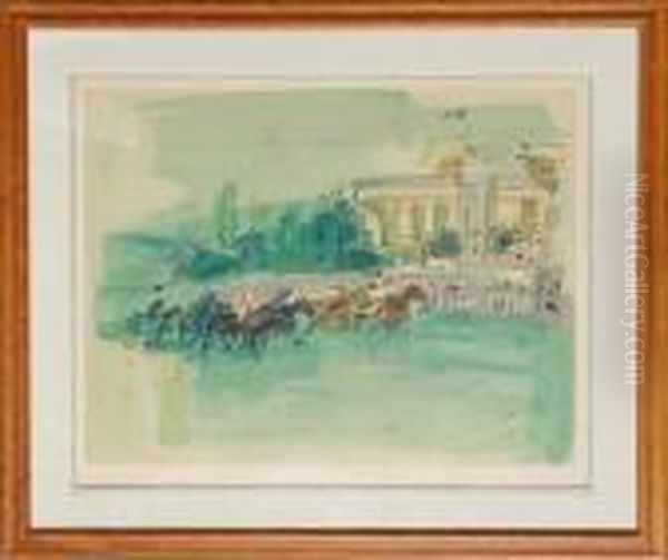 Horse Race Oil Painting by Raoul Dufy