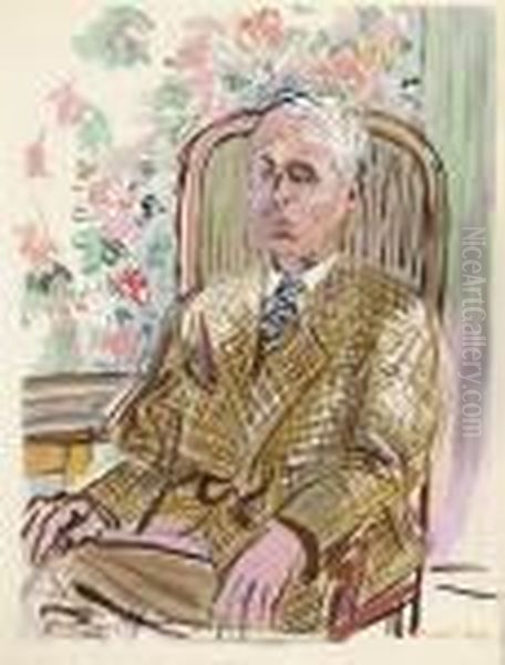 Heron De Villefosse, 
Eaux-de-vie: Esprit De La Fleur Et Du Fruit,b. Klein Editeur, Paris, 
1954 Oil Painting by Raoul Dufy