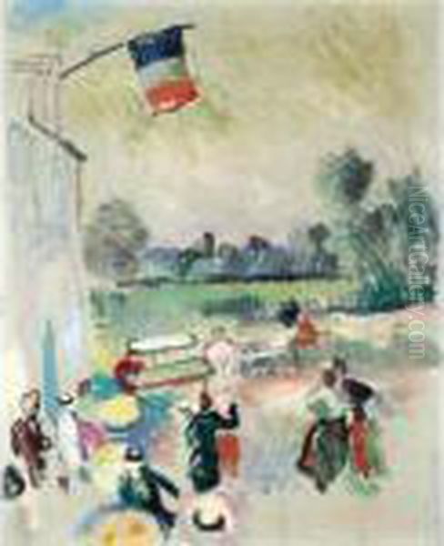 Le Bal Champetre Oil Painting by Raoul Dufy