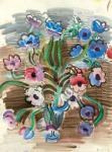 Bouquet De Fleurs Oil Painting by Raoul Dufy