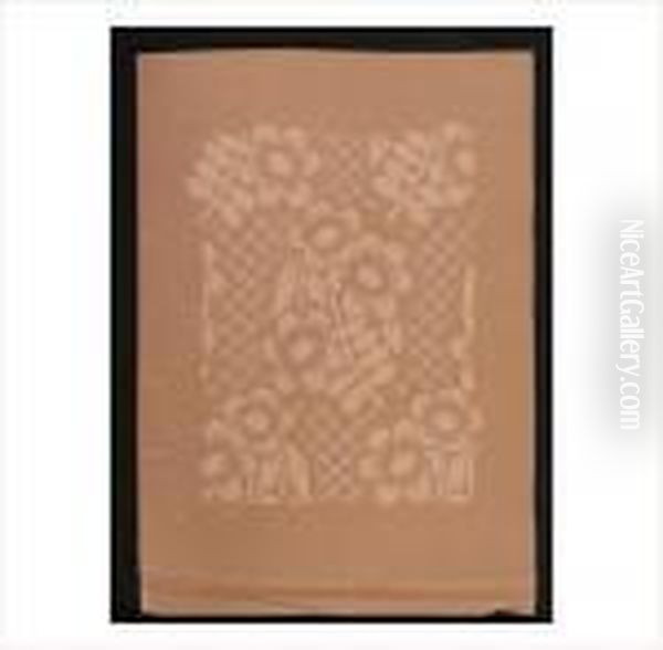 Fleurs Monochrome Oil Painting by Raoul Dufy