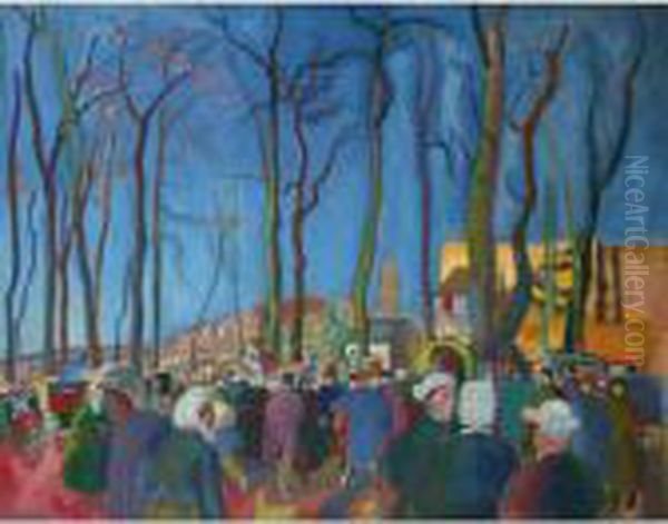 Property From The Collection Of The Late Charles R. Lachman
 

 
 
 

 
 La Foire Aux Oignons Oil Painting by Raoul Dufy