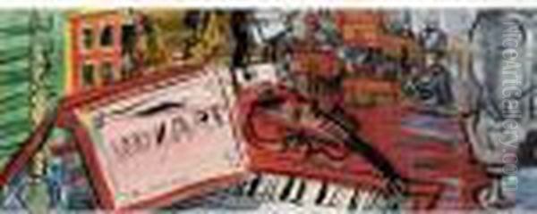 Mozart, Scene D'orchestre Oil Painting by Raoul Dufy