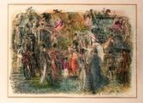 La Course Oil Painting by Raoul Dufy