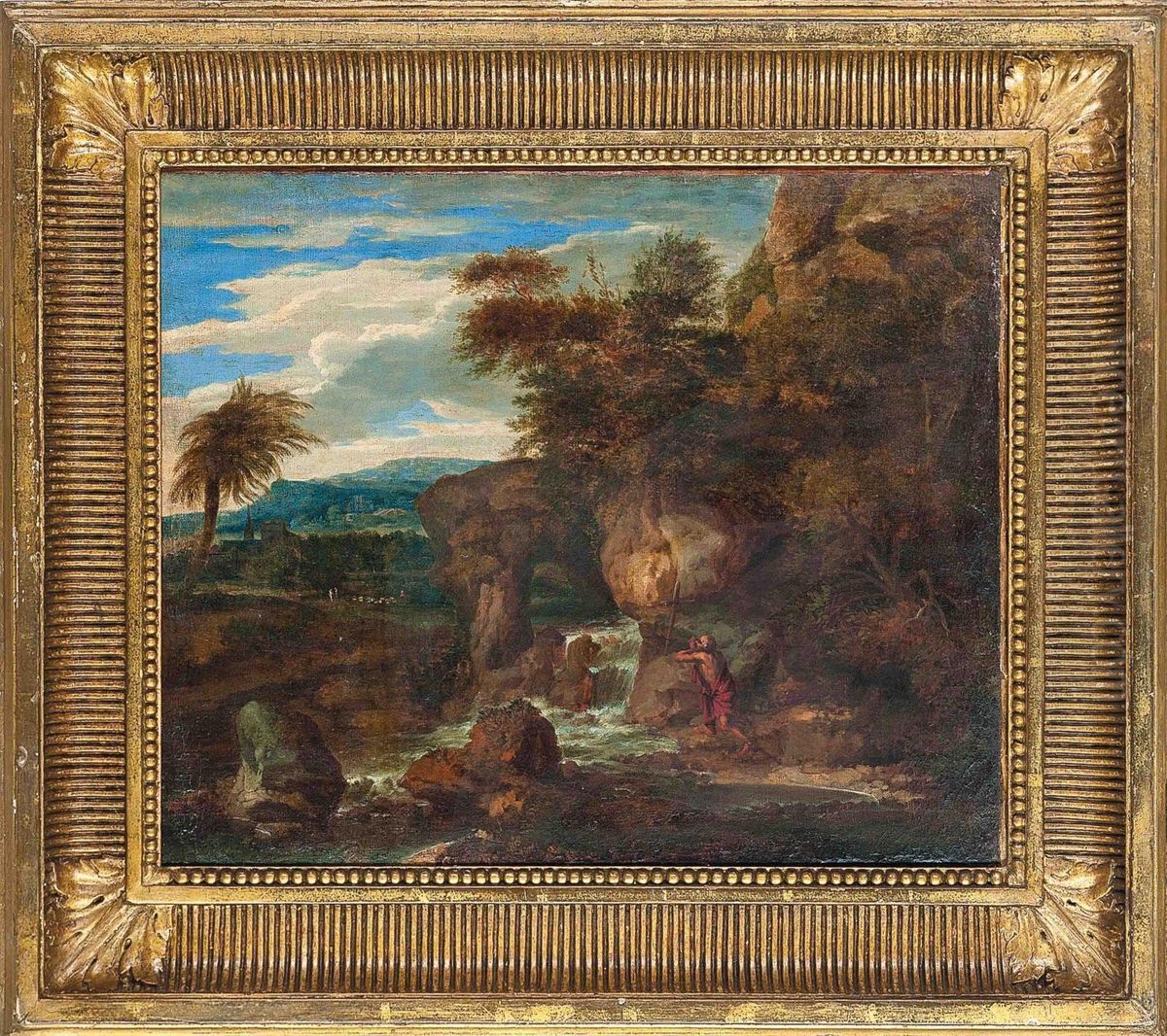 Saint Jerome In The Wilderness Oil Painting by Gaspard Dughet