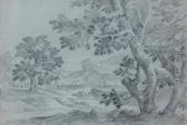 Paysage Oil Painting by Gaspard Dughet