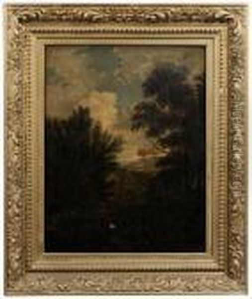 Landscape Withfigures Oil Painting by Gaspard Dughet