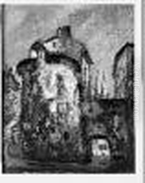 Les Remparts De Bayonne Huile 
Sur Toile Signee En Bas A Gauche. Hauteur : 81 Cm Largeur : 65 Cm Oil Painting by Pierre Dumont