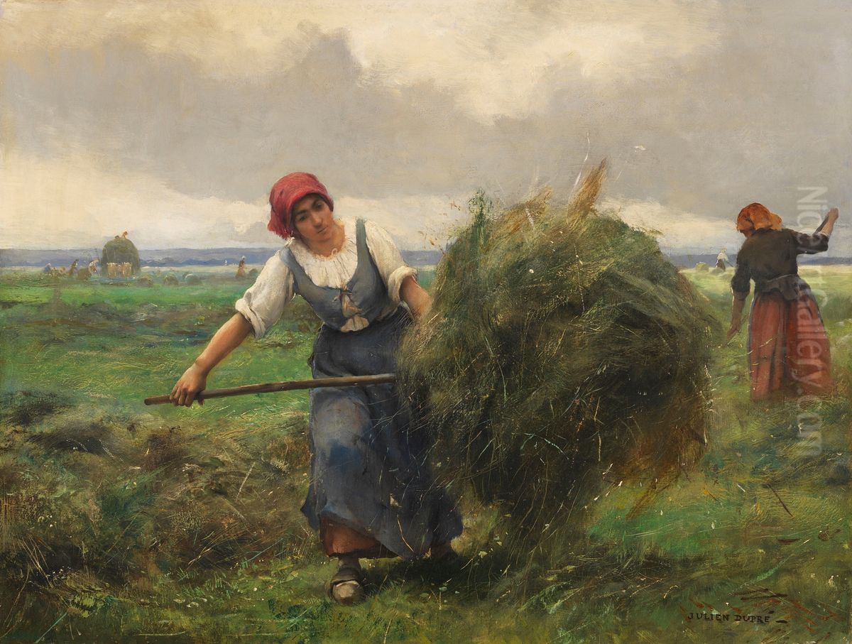 The Haymaker Oil Painting by Julien Dupre