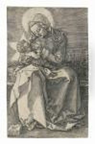 The Virgin Nursing The Child Oil Painting by Albrecht Durer