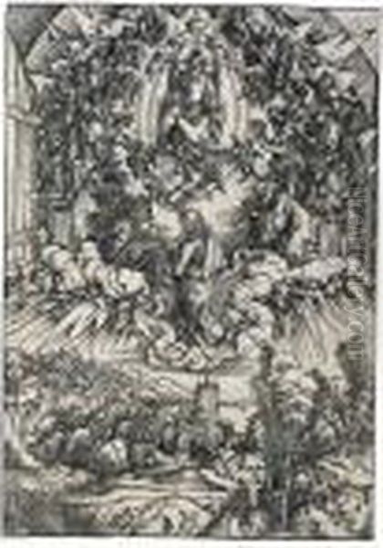 St 
John Before God And The Elders Oil Painting by Albrecht Durer