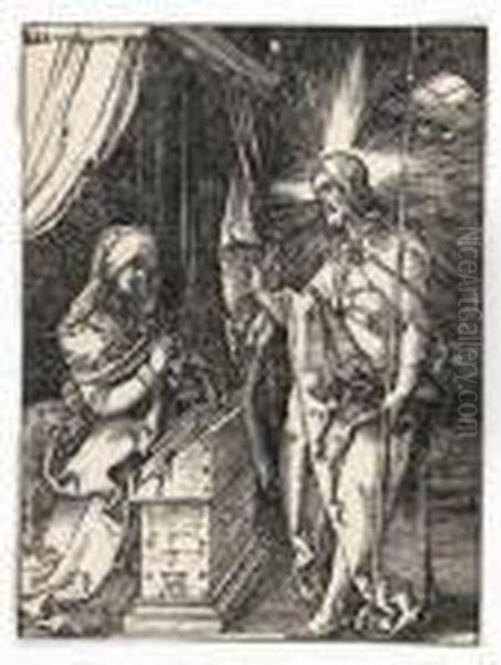 Christ Appearing To His Mother Oil Painting by Albrecht Durer