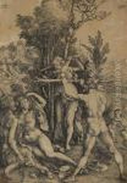 Hercules Oil Painting by Albrecht Durer