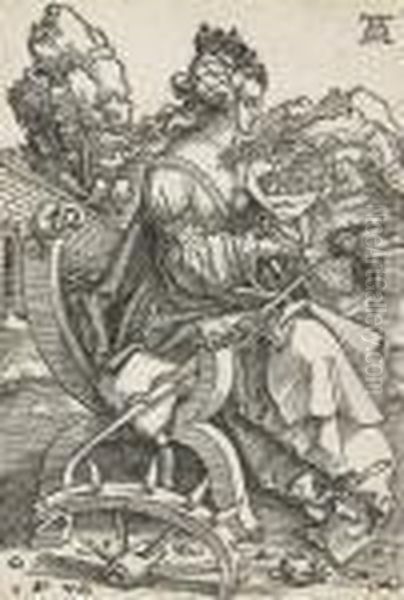 Saint
Catherine Reading Oil Painting by Albrecht Durer