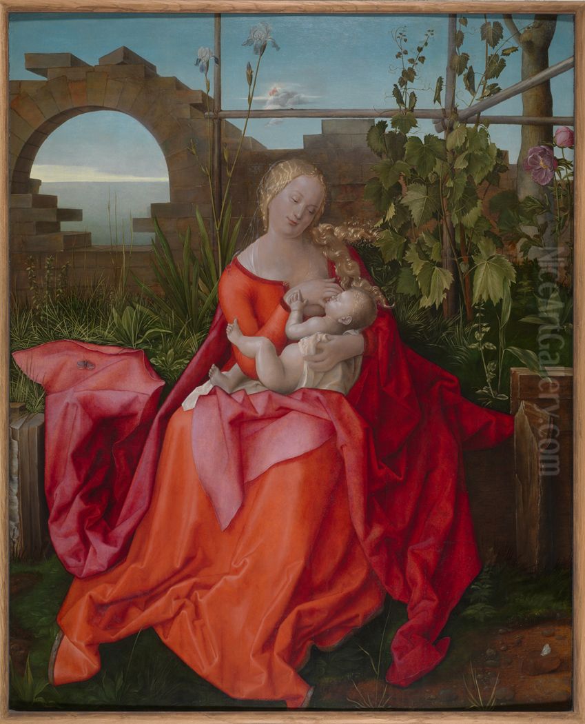 The Virgin And Child Oil Painting by Albrecht Durer