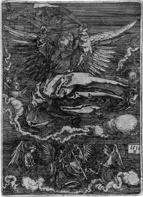 Das Schweistuch, Von Einem Engel Gehalten Oil Painting by Albrecht Durer