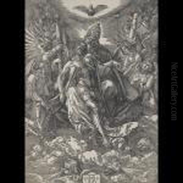 The Trinity (the Throne Of 
Grace) Heilige Dreifaltigkeit (from Thelife Of Christ), 1511 [b. 122, 
Meder 187] Oil Painting by Albrecht Durer