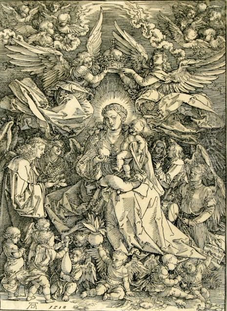 Maria Als Konigin Der Engel Auch
 Genanntdie Jungfrau Von Zwei Engeln Gekront Oder Maria Mit Den 
Vielenengeln Oil Painting by Albrecht Durer