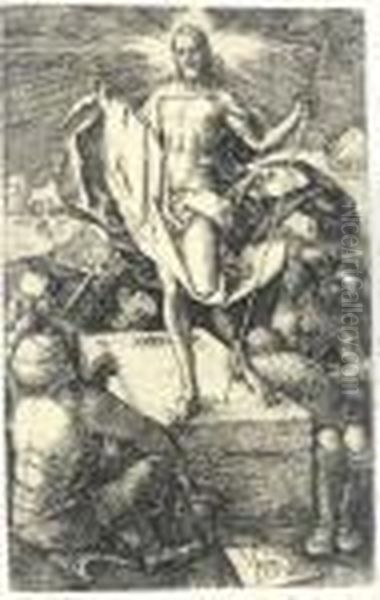 The Resurrection, From 
The Engraved Passion Oil Painting by Albrecht Durer