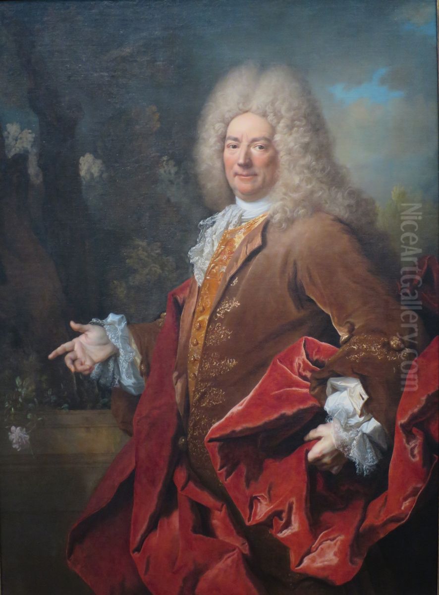 Portrait of a gentleman Oil Painting by Nicolas de Largilliere