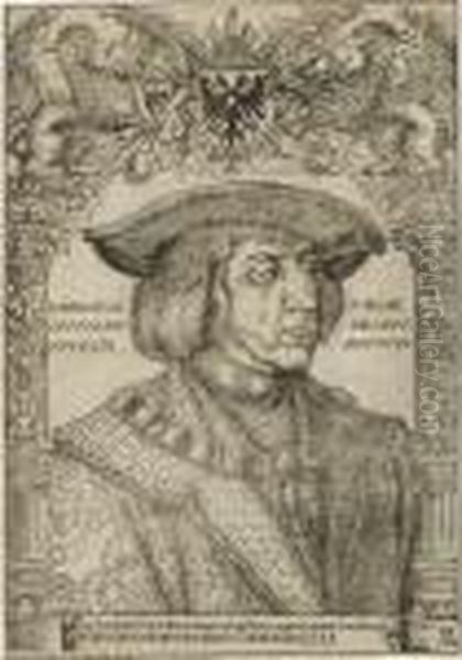 Bildnis Kaiser Maximilians
 I. Oil Painting by Albrecht Durer