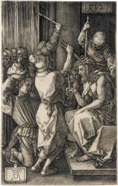 Christ Before Caiaphas (bartsch,
 Meder, Hollstein 6); Christ Before Pilate (b., M., Holl.7); The 
Flagellation (b., M., Holl.8); And Christ Crowned With Thorns (b., M., 
Holl.9) Oil Painting by Albrecht Durer