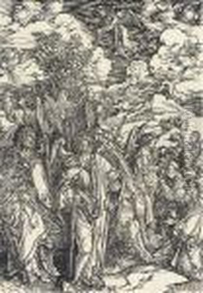 The Four Angels Holding The Winds, From The Apocalypse Oil Painting by Albrecht Durer