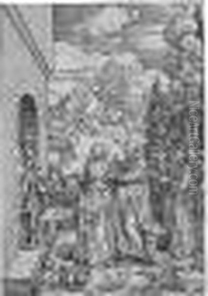 The Visitation; The Betrothal Of
 The Virgin; And The Adoration Of The Shepherd (b.84; 82; And 85; M., 
Holl.196; 194; And 197) Oil Painting by Albrecht Durer