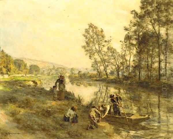 Pecheurs sur la Marine Oil Painting by Leon Augustin Lhermitte