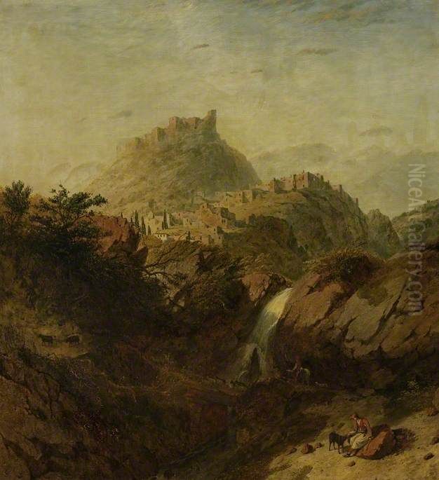 Mistra Oil Painting by William Linton