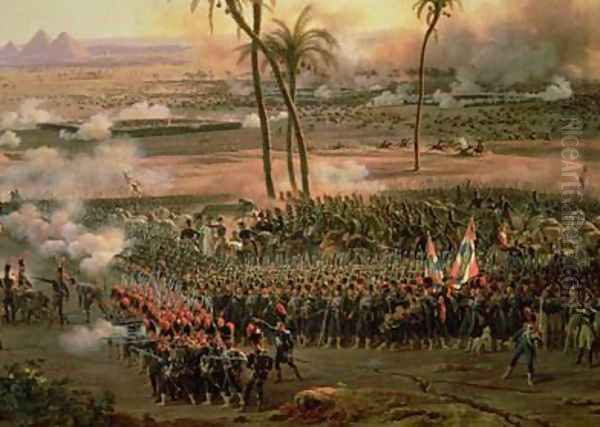 The Battle of the Pyramids Oil Painting by Louis Lejeune