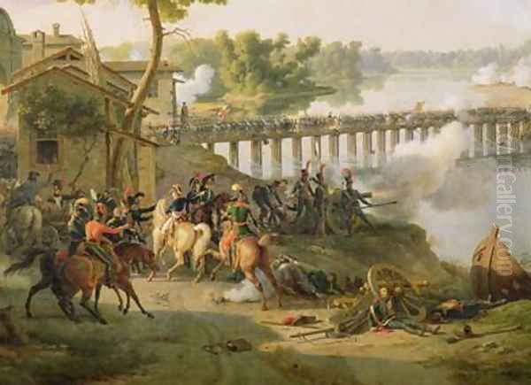 The Battle of Lodi Oil Painting by Louis Lejeune
