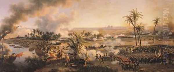 Battle of the Pyramids 3 Oil Painting by Louis Lejeune