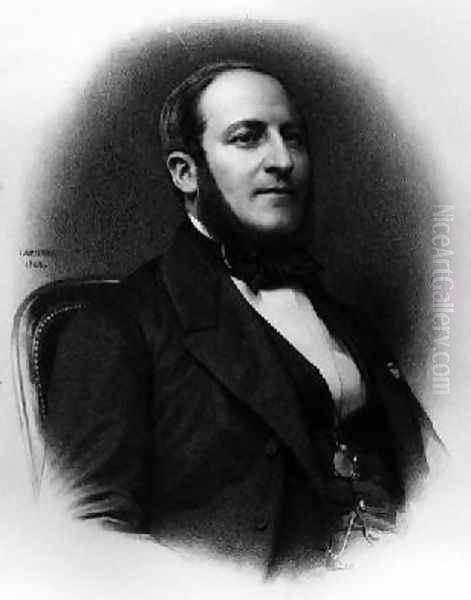 Portrait of Baron Georges Eugene Haussmann 1809-91 Oil Painting by Jean Baptiste Adolphe Lafosse