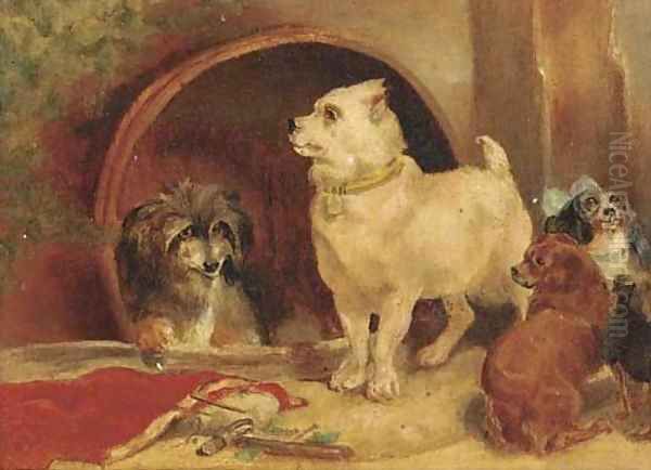Alexander and Diogenes Oil Painting by Sir Edwin Henry Landseer