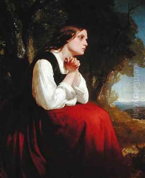 Evangeline Oil Painting by Henry Le Jeune