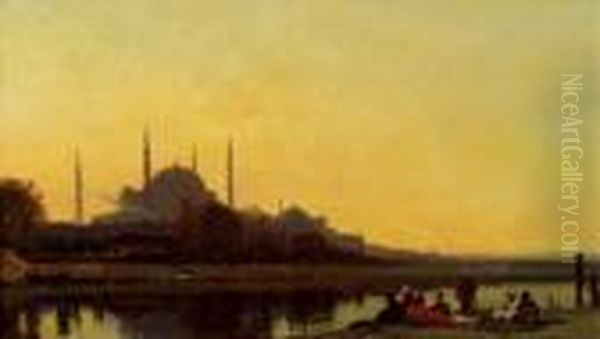 Sommerabend Am Bosporus Oil Painting by Henri Duvieux
