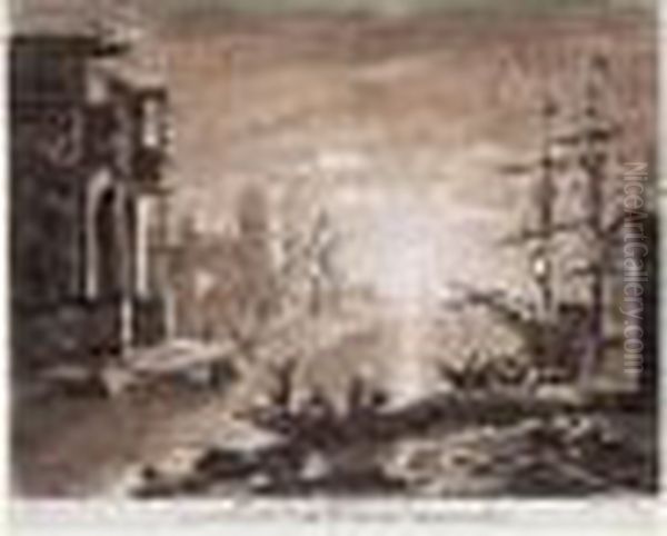 Liber Veritatis ; Or A Collection Of Prints, After The Original
 Designs Of Claude Le Lorrain. Oil Painting by Richard Earlom