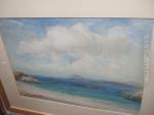 Irish Coastal Scene Oil Painting by Wycliffe Egginton