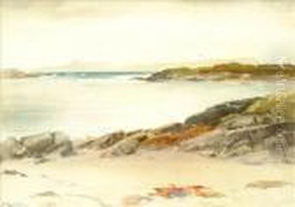 Eigg Fromarisaig Oil Painting by Wycliffe Egginton