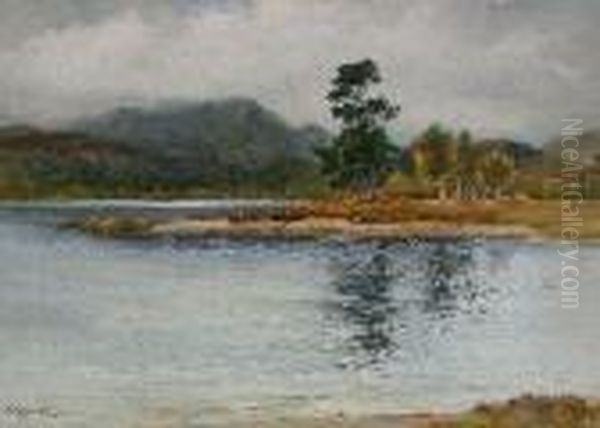 Loch Beinn A Mheadhion Near Glen Affric Oil Painting by Wycliffe Egginton
