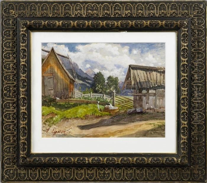 Mit Kraftvollem Duktus Gemalte, 
Farbfrische Landschaftsimpression. Marie Egner War 1882-87 In Wien 
Schulerin Von Emil Jakob Schindler, Bei Dem Sie In Den Sommermonaten Auf
 Schloss Plankenberg/niederosterreich In Dessen Kreis Malte. Sie Zahlt 
Zu De Oil Painting by Marie Egner